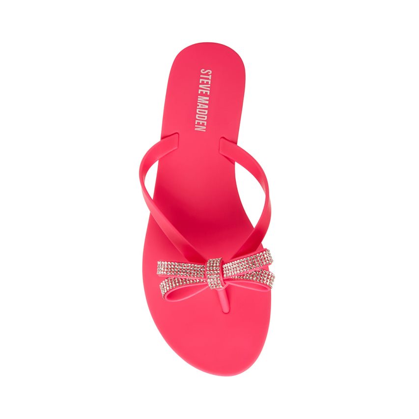 Pink Steve Madden Leanne Women's Flip Flops | PH 1624ZGA